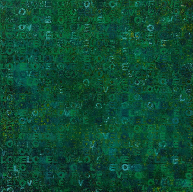 I Love Color #26, Oil & Oil sticks on canvas, 147 x 147 cm, 2016